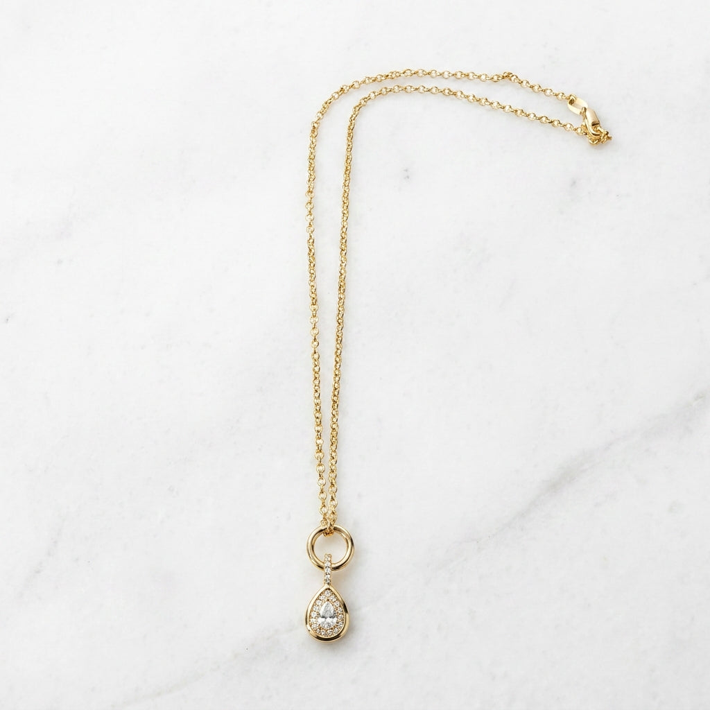 Golden Dewdrop Necklaces