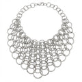 Vintage Chainmail Cascade Statement Necklace