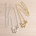 Flutter Double Butterfly Necklace