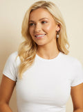 Lucky Double Horseshoe Charm Hoop Earrings