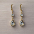 Clarity Double Drop Clear Quartz Earrings