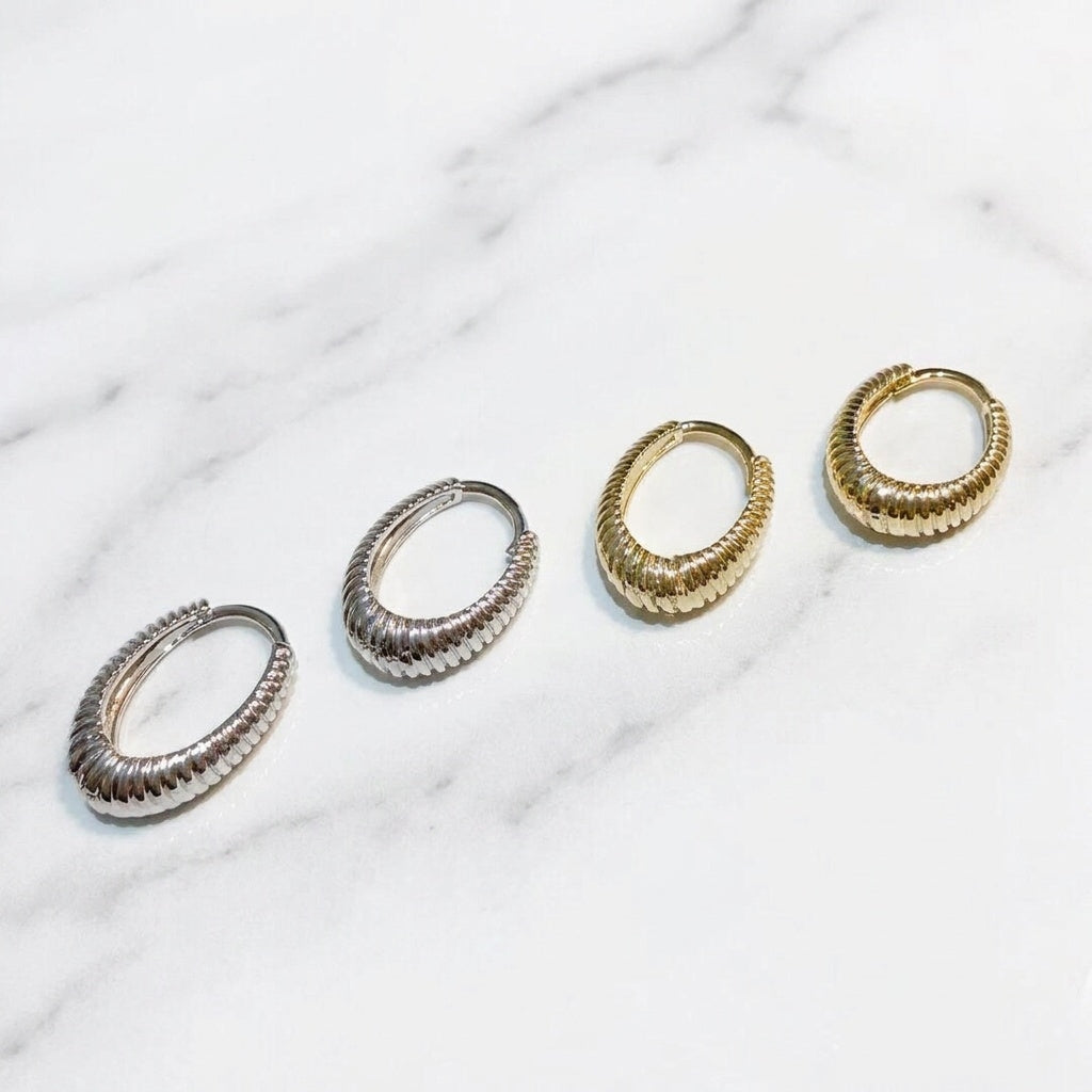 Modern Oval Hoops