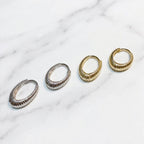 Modern Oval Hoops