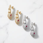 Symbol of Metamorphosis Snake Earrings