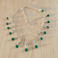 Emerald Rain Sterling Silver Necklace