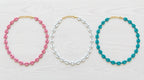 Marina Enamel Puffed Mariner Chain Necklace