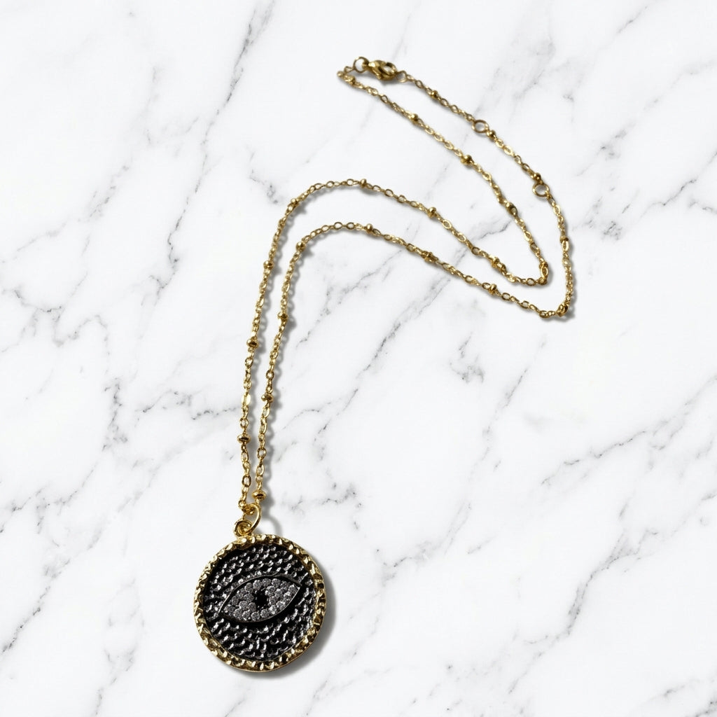 Noir Guardian Eye Necklace