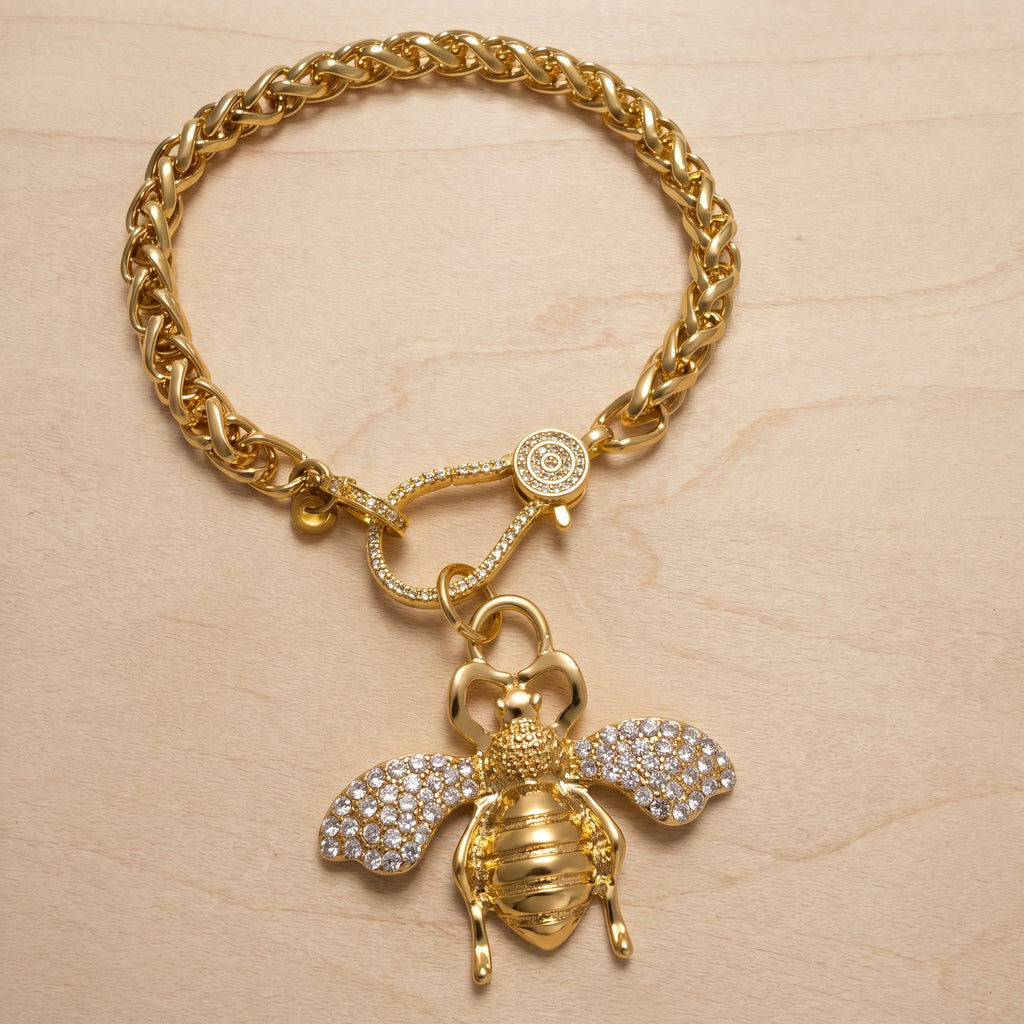 Queen Bee Charm Bracelet
