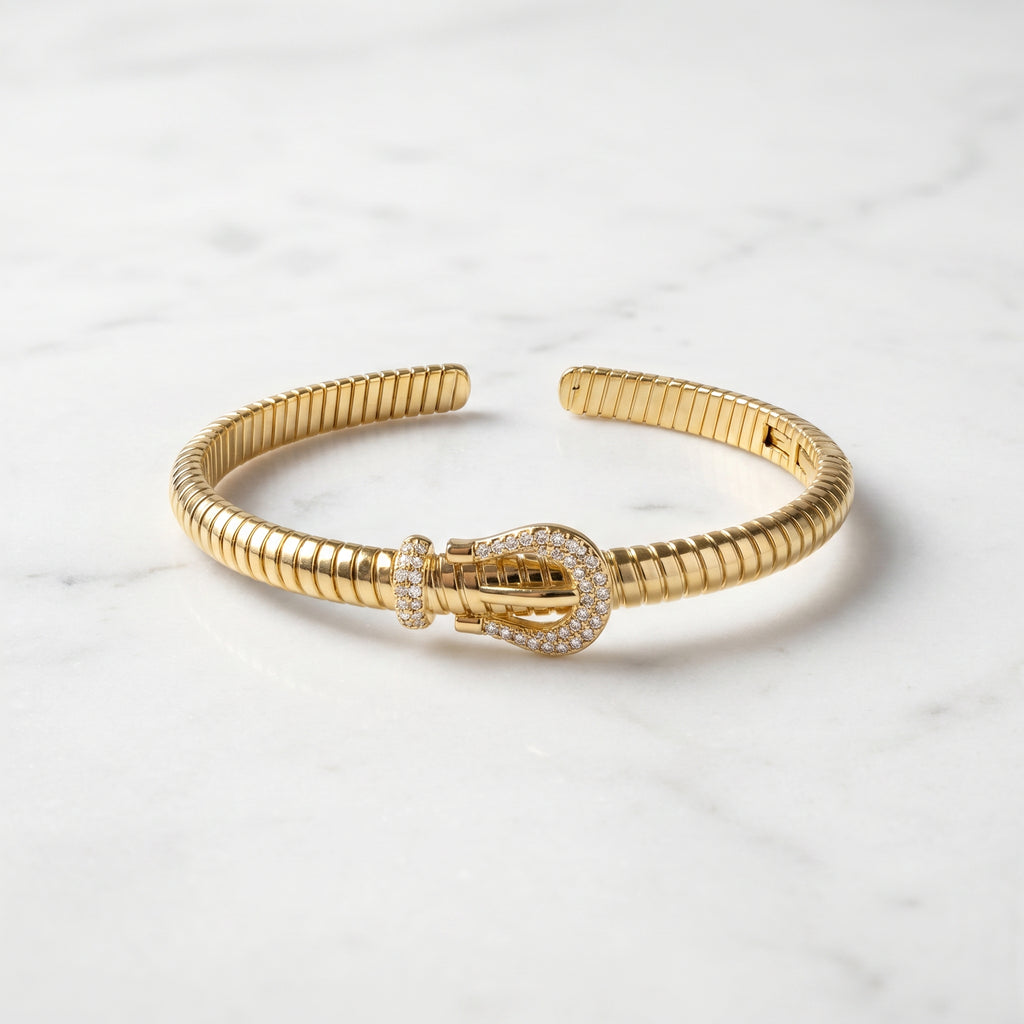 Gilded Buckle Cuff
