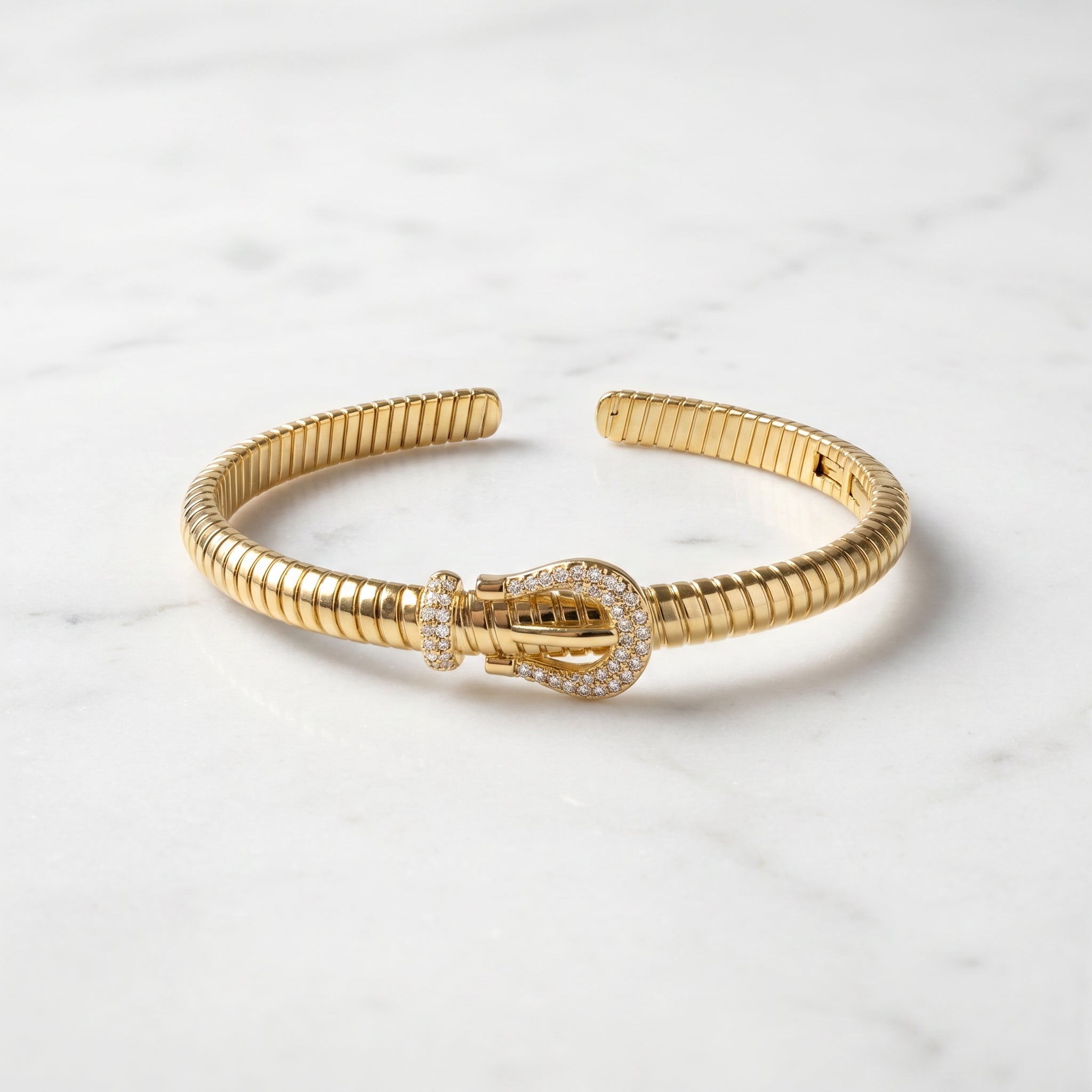 Gilded Buckle Cuff
