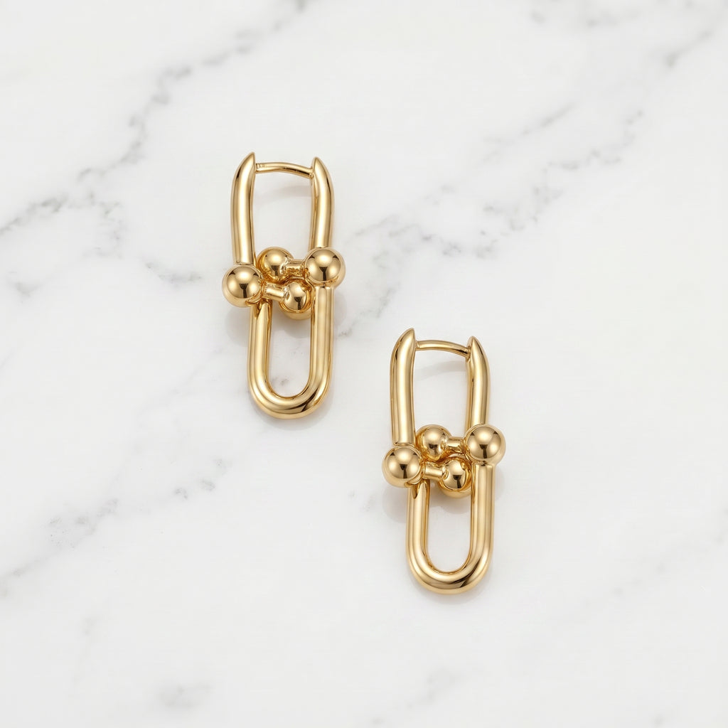 Stirrup Charm Earrings
