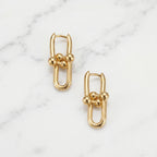 Stirrup Charm Earrings