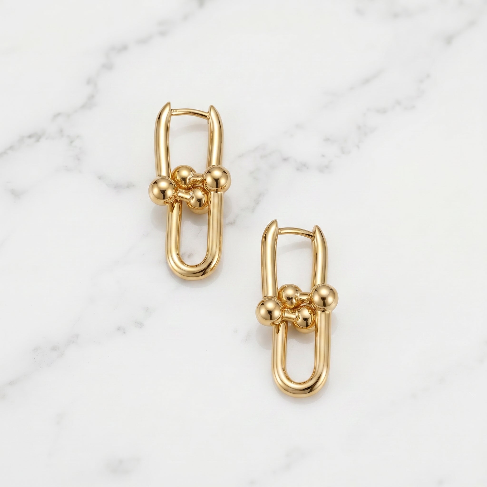 Stirrup Charm Earrings