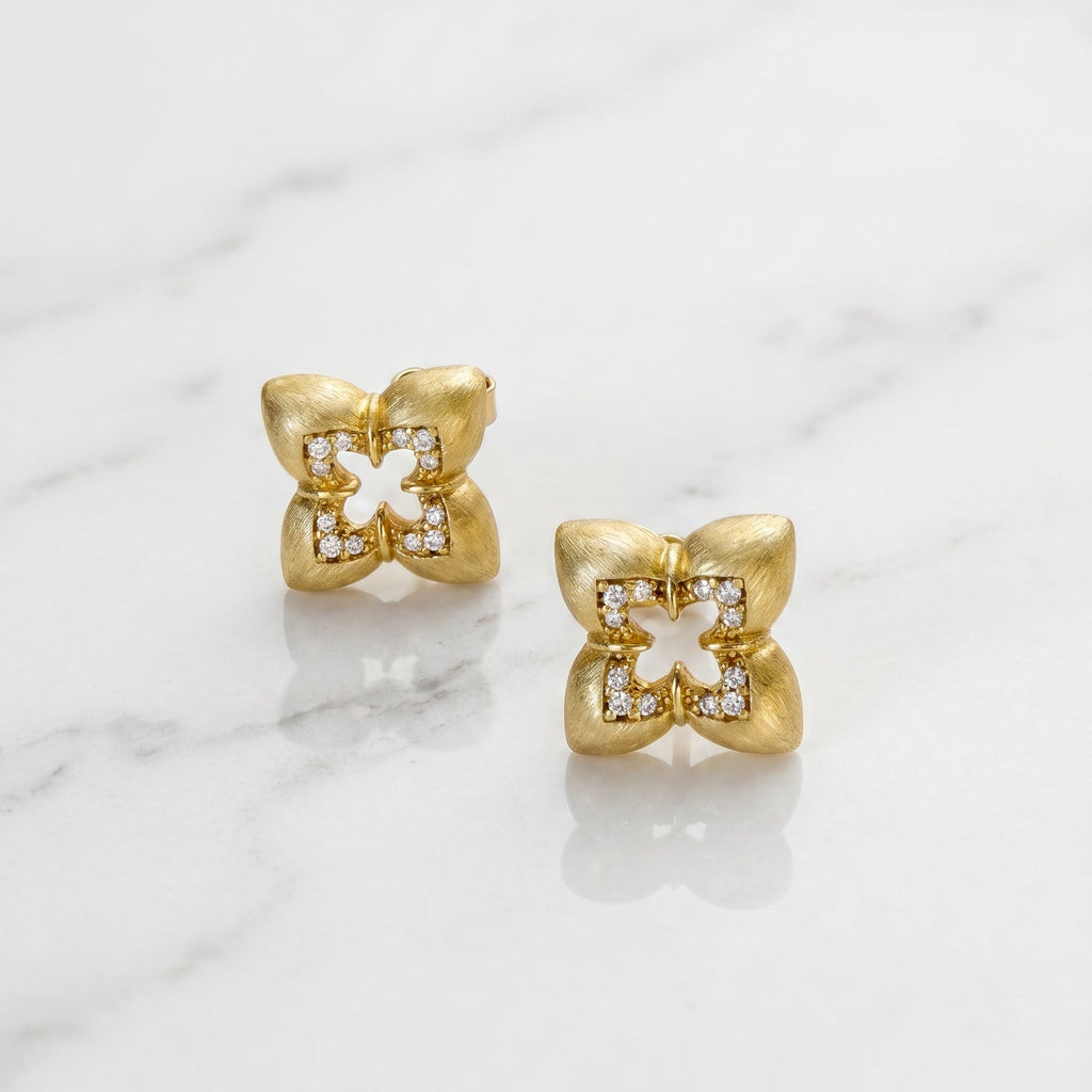 Golden Petal Earrings