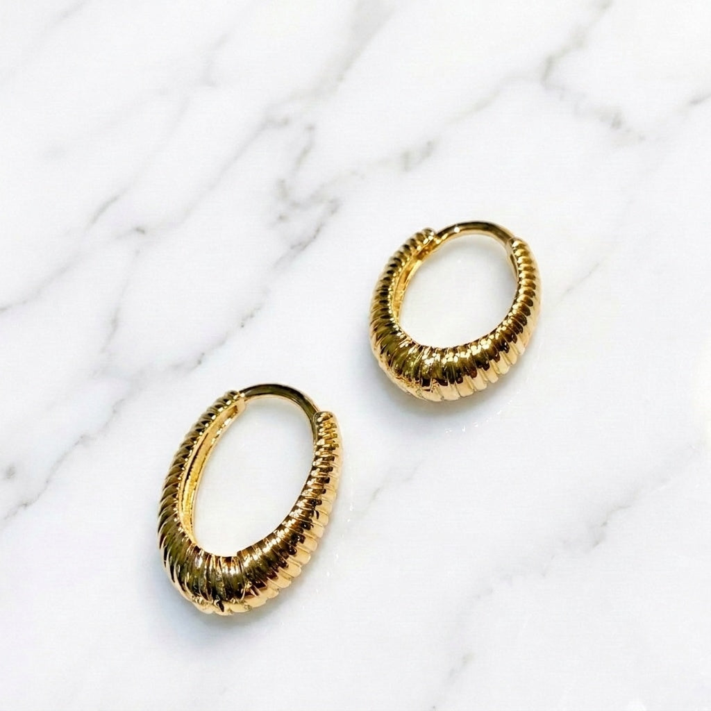 Modern Oval Hoops
