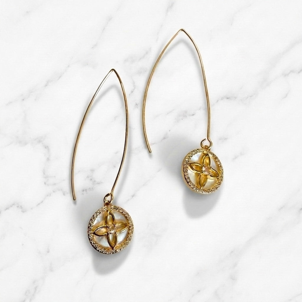 Marble Light Earrings