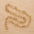 Gold Filled Paperclip Link Locket Necklace | Y Necklace