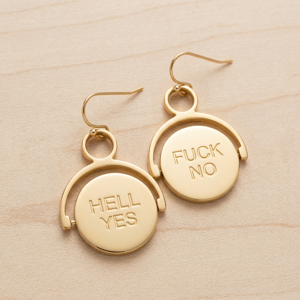 Say It With Attitude Earrings