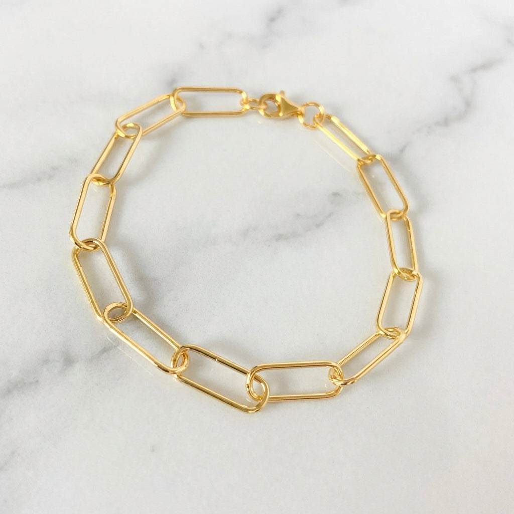 Maison Paperclip Chain Bracelet – Bold Oversized Links