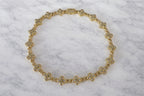 Golden Blossom Cluster Necklace