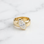 Golden Dewdrop Rings