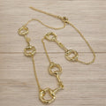 Snaffle Horse Bit Station Necklace