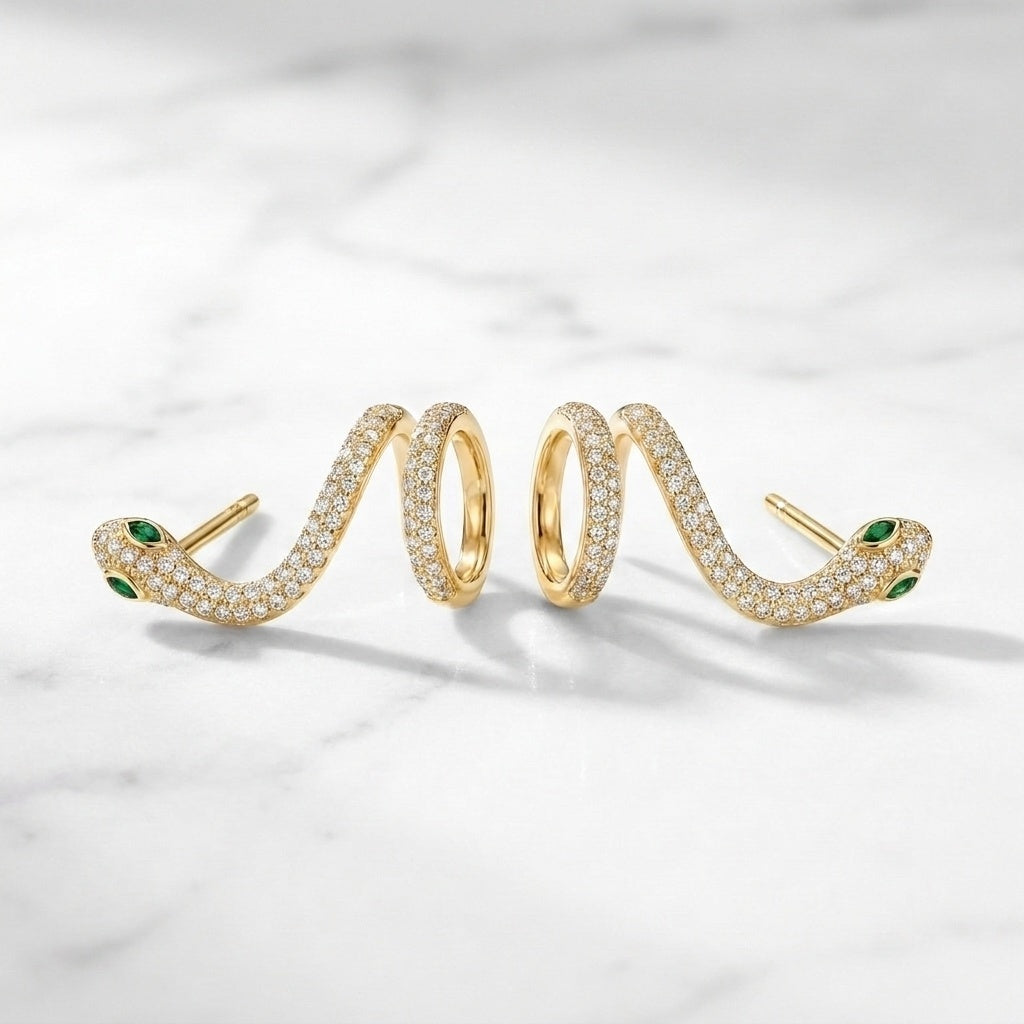Coil Serpentine Earrings