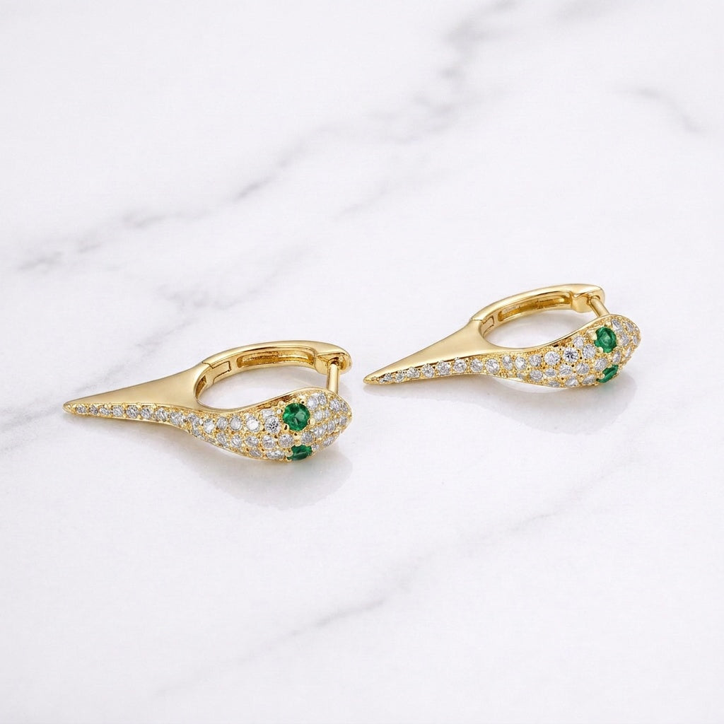 Emerald Gaze Earrings