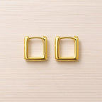Square Huggie Hoop Earrings