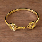Snaffle Bit Pavé Bangle Bracelet