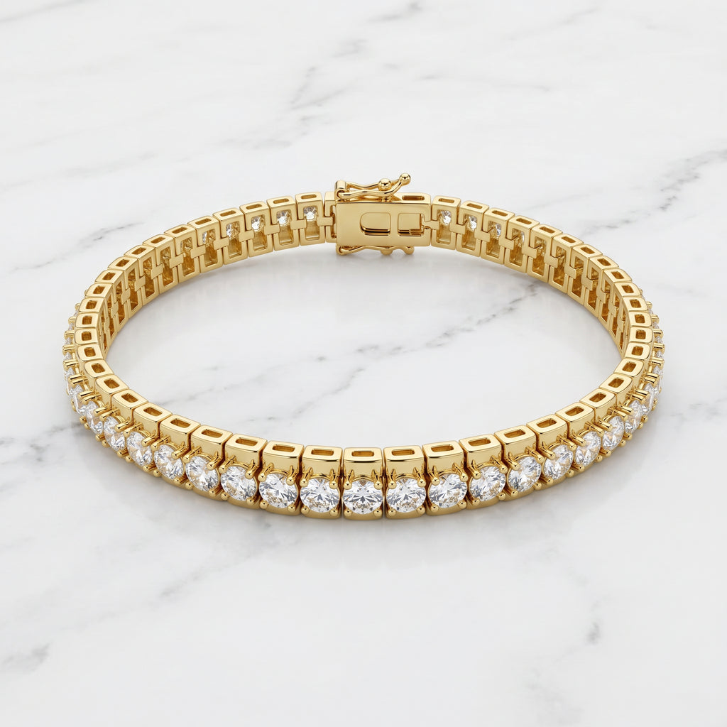 Halo Line Tennis Bracelets