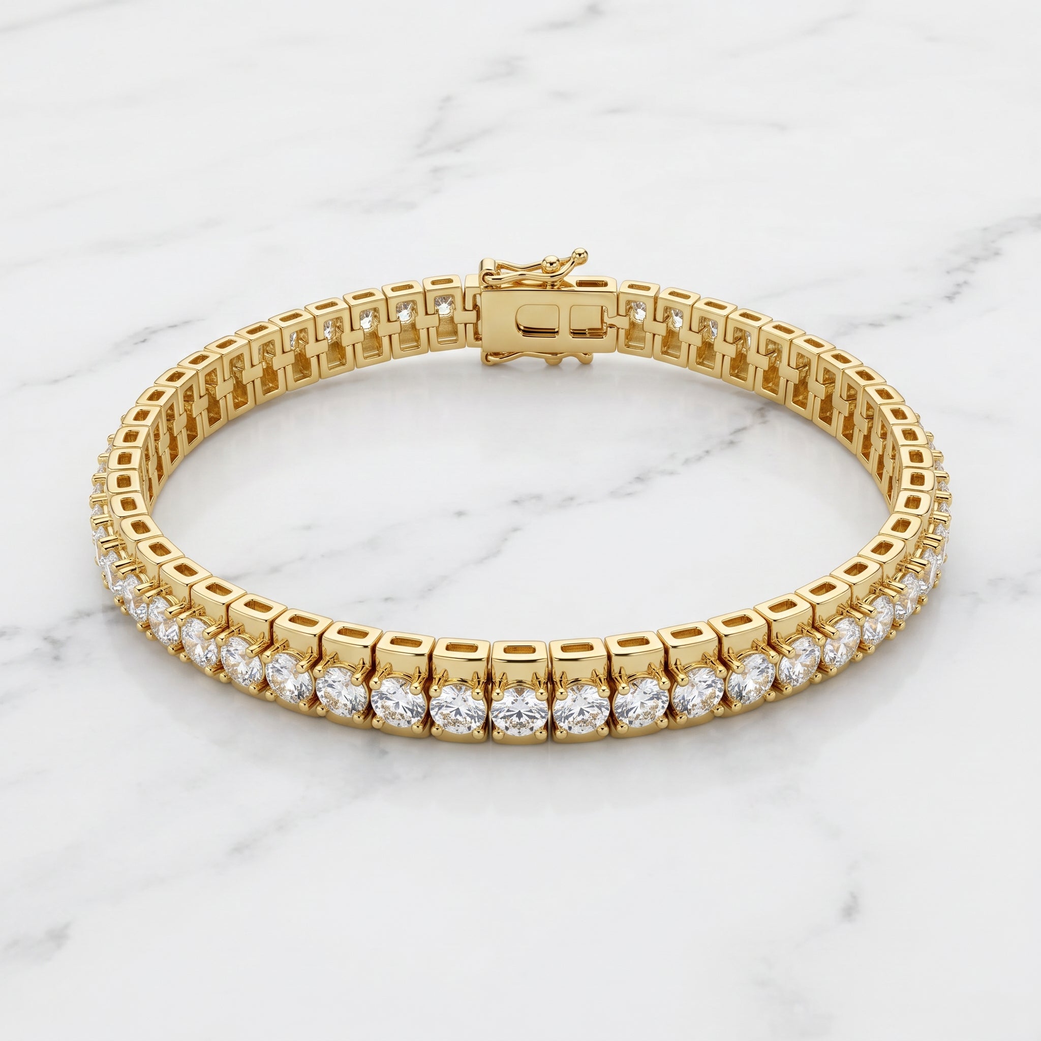 Halo Line Tennis Bracelets