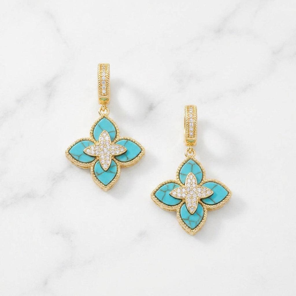 Fleur Grande Quatrefoil Earrings