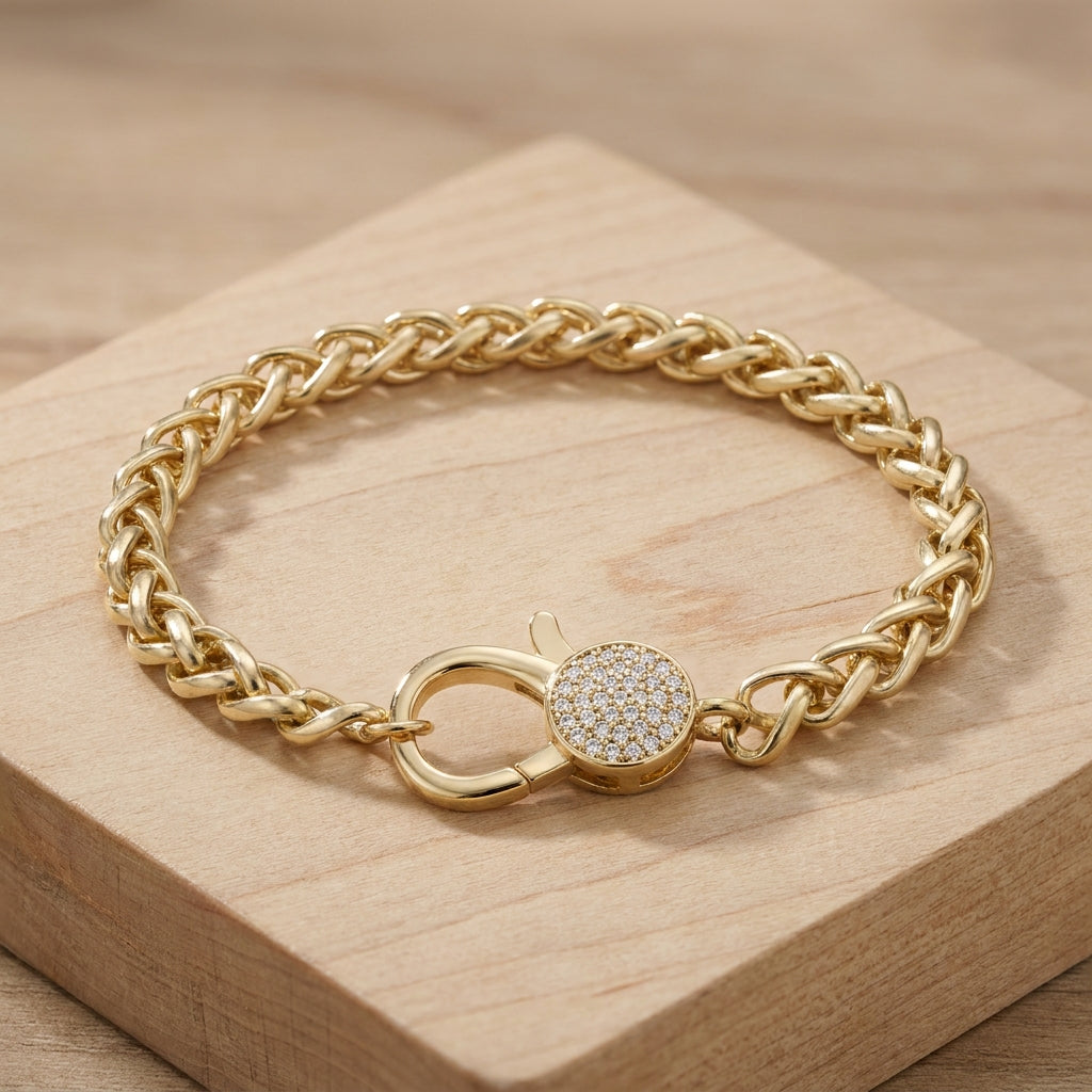 Lumiere Lock Charm Bracelet