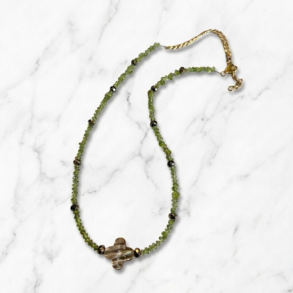 Peridot Clover Necklace