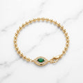 Green Radiance Eye Bracelet