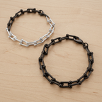 Noir Bracelet | Demi- Noir Stainless Steel Bracelet