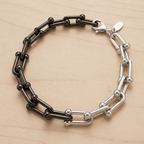 Noir Bracelet | Demi- Noir Stainless Steel Bracelet