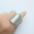 Forge Hammered Saddle Ring