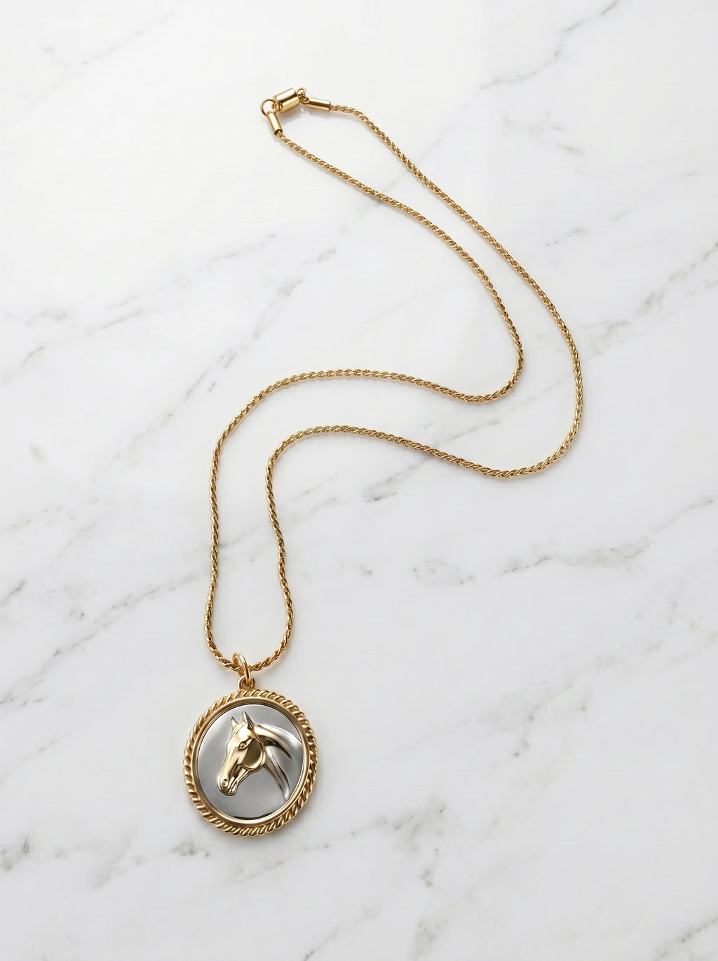 Equestrian Medallion Necklace