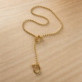 Lucky Horseshoe Gold-Filled Lariat Necklace