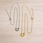 Glide Sliding Horseshoe Necklace