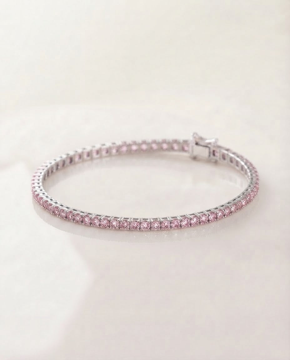 Rose Riviere Tennis Bracelet