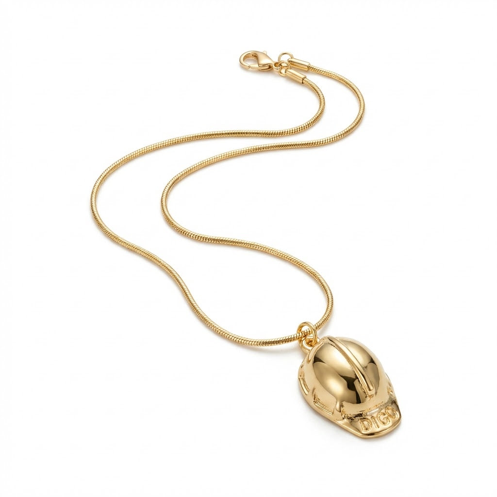 Winner's Circle: Gold-Filled Jockey Hat Pendant Necklace