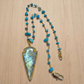 Azzurra Arrow Labradorite Necklace