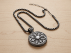 Clear Blossom Quartz Necklace