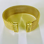 Statement Mesh Cuff Bracelet