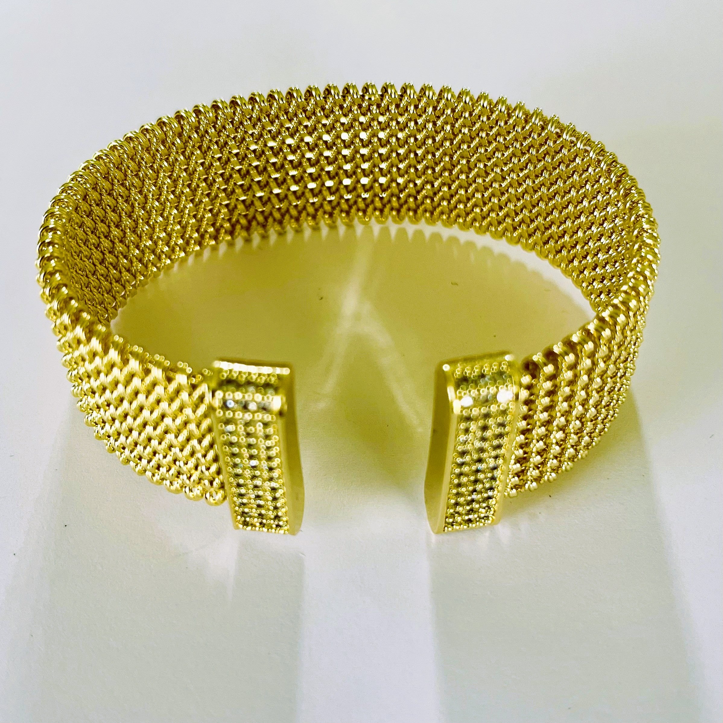 Statement Mesh Cuff Bracelet
