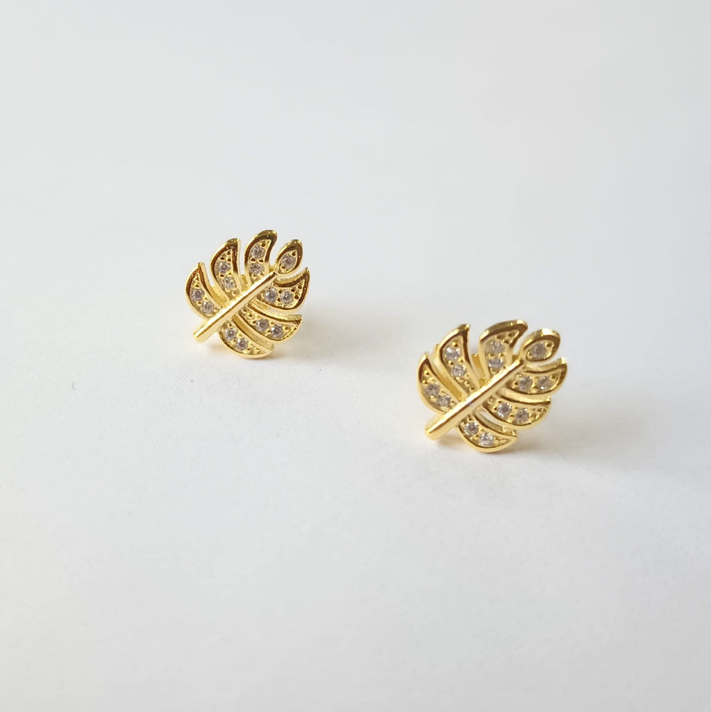 Leaf Stud Post Earrings