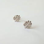 Leaf Stud Post Earrings
